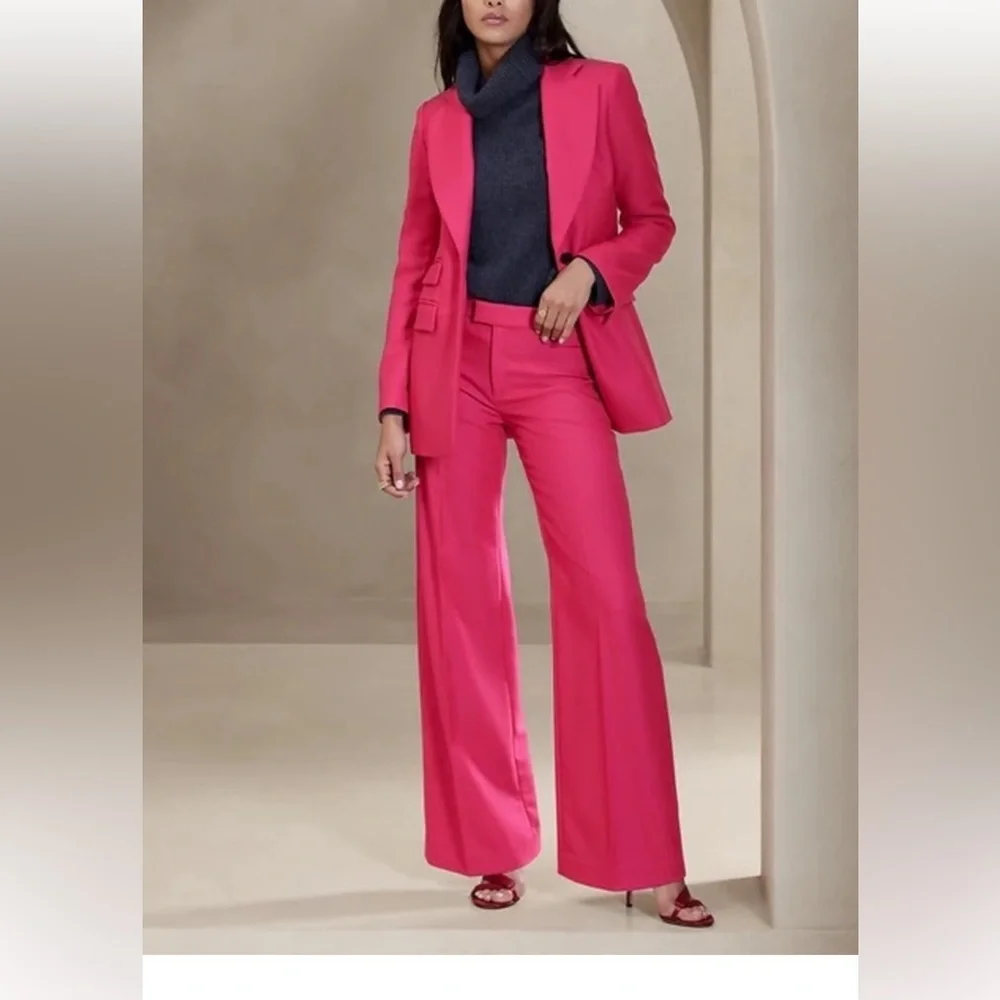 Banana Republic LIDO ITALIAN WOOL WIDE-LEG pants, NWT, size 14 - Picture 8 of 8